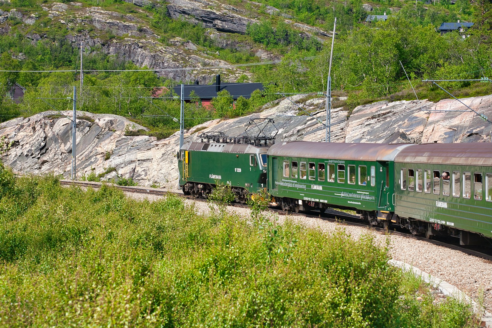 The Flåm Railway, one of the steepest normal-gauge lines on earth