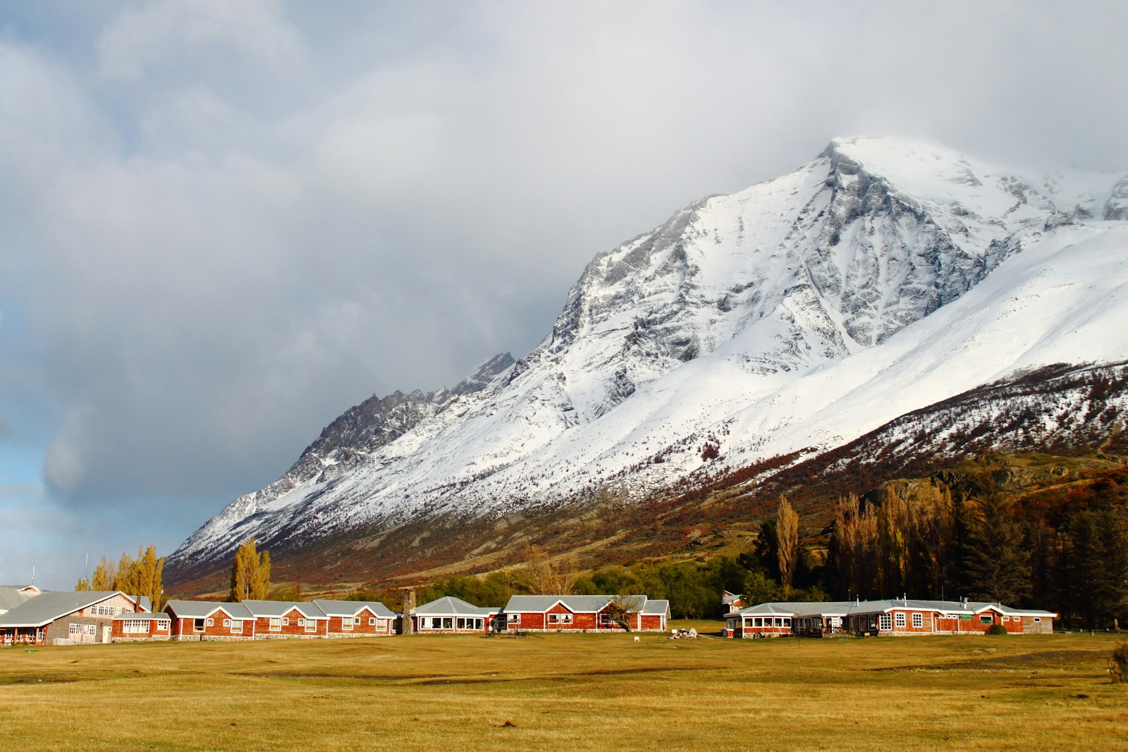 A mountain lodge night beneath the Torres del Paine