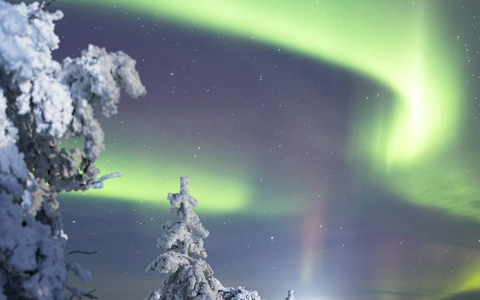 Chasing the northern lights in northern Finland