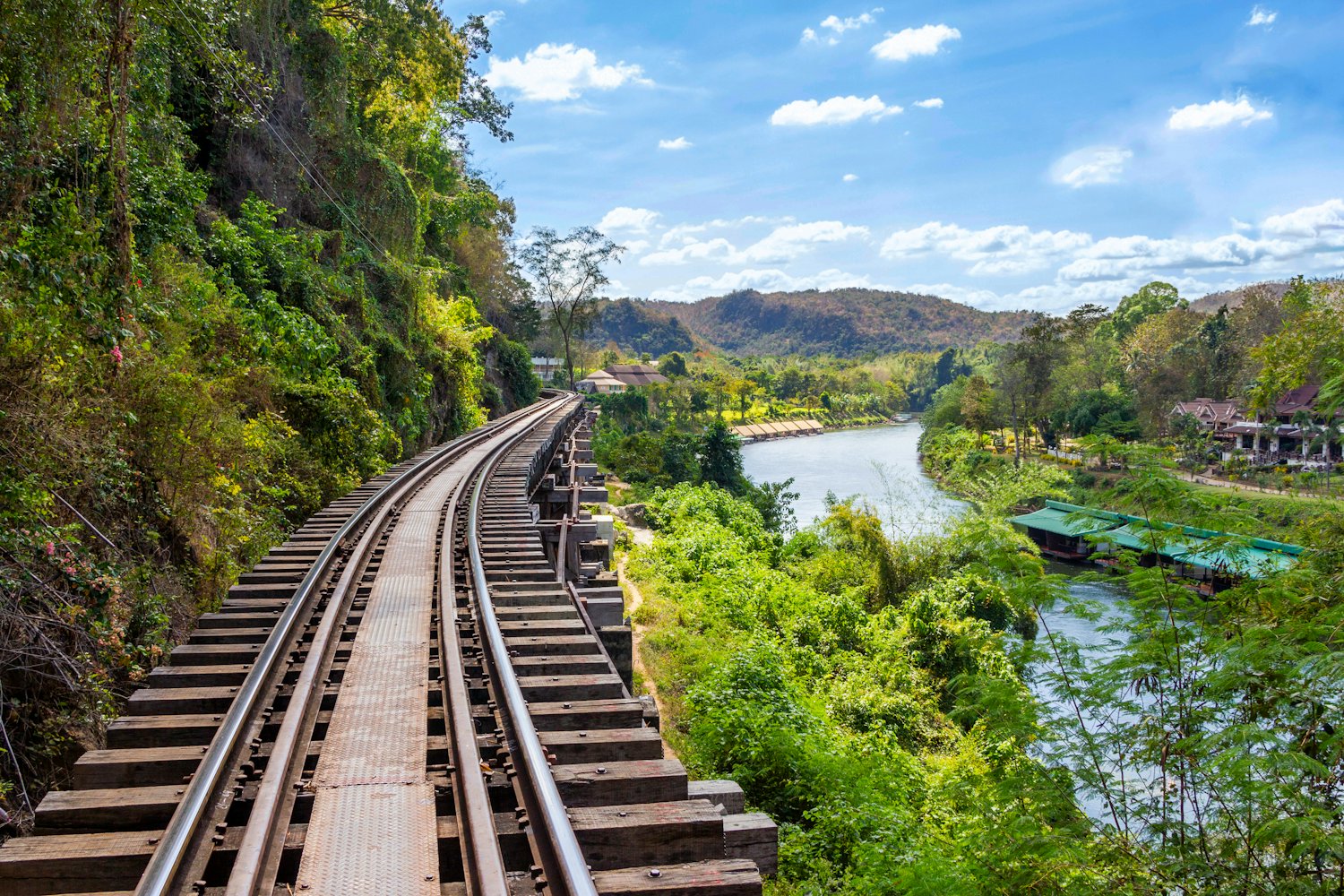 Riding the Death Railway through Kanchanaburi